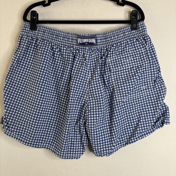 Vilebrequin Blue Check Swim Trunks - Picture 6 of 7